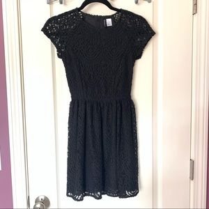 Black lace dress